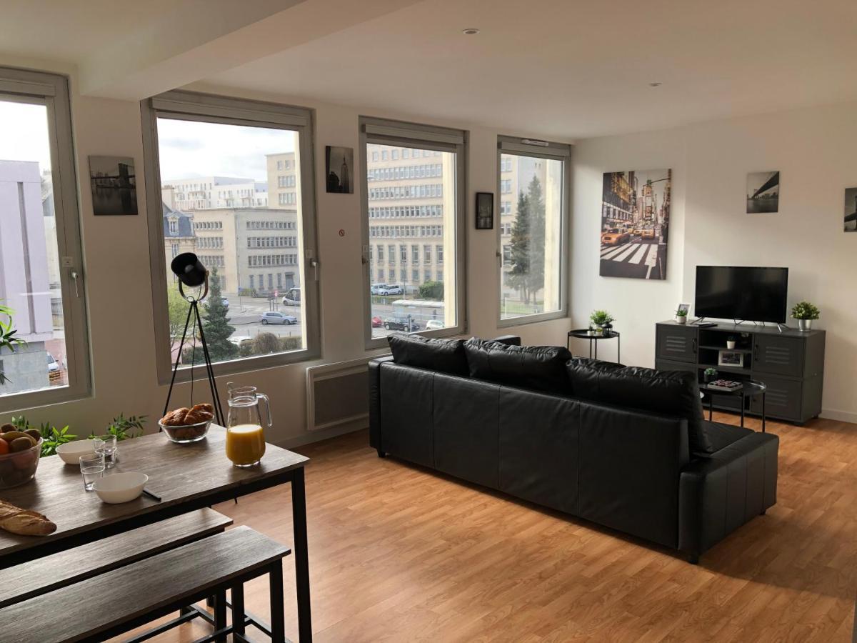 Hyper Centre - Wifi Fibre Gratuit - Jergweloh - Le New Yorkais Apartment Caen Exterior foto